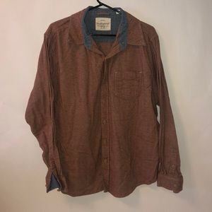 Burnt orange flannel